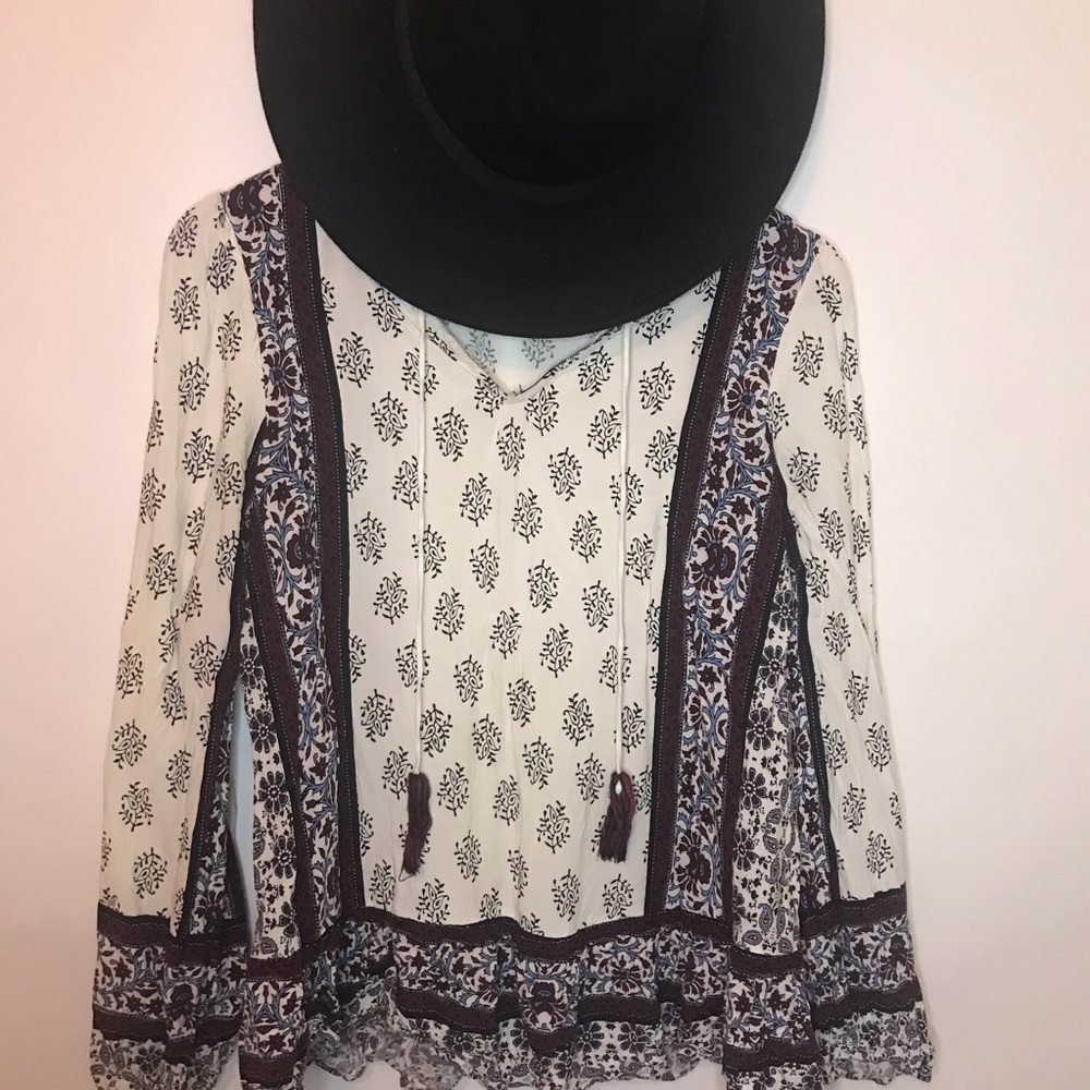 Knox Rose Long Sleeve Boho Top